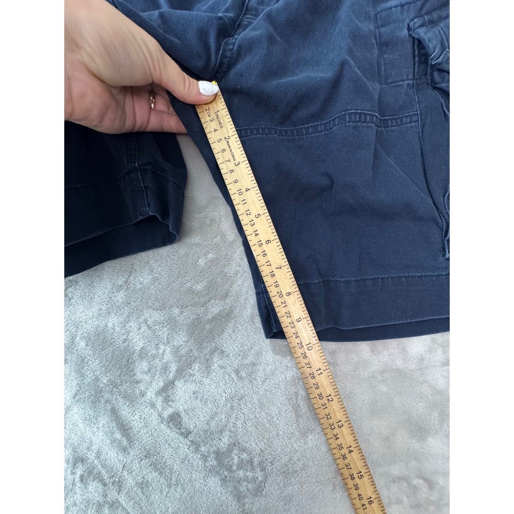 Polo Ralph Lauren Mens Navy Blue Cotton Cargo Shorts Size 33 Utility Relaxed Fit - Picture 2 of 10
